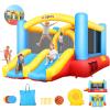 AKEYDIY Bounce House for Kids,13 x 12ft Obstacle Course Bounce House Jump 'n Slide for 3-12 yr Kids, Inflatable Bouncy House with Double Slides&Large Bounce Area - Bouncy Castle for Indoor/Backyard view 1