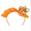 Boland 61829 - Queen Headband, Gold Orange, Unisex, Crown with Lace Fabric, Tiara, Netherlands, Fan Item, Football, European Championship, World Cup, Carnival, Theme Party view 4