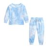 AnFeng Kids Toddler Boy Girls Clothes Sports Casual Tie Dye Prints Long Sleeves Girls Long Sleeve Clothing (Blue, 9-12 Months) view 1