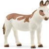 Schleich Farm World American Spotted Donkey Animal Figurine - Highly Detailed and Durable Farm Animal Toy, Fun and Educational Play for Boys and Girls, Gift for Kids Ages 3+, Multicolor, 2.5 inch view 1