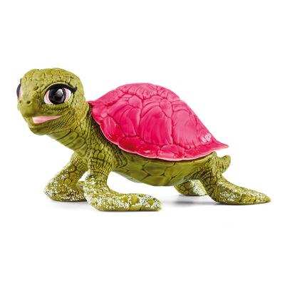 Schleich bayala - Pink Sapphire Turtle Toy Figurine - Cute Fantasy Animal Toys for Kids Ages 5+
