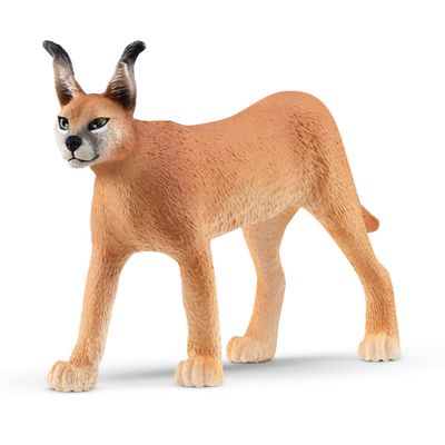 Schleich Wild Life Realistic Female Caracal Toy Figurine - Authentic and Highly Detailed Animal Toy, Durable for Education and Fun Play, Perfect Toy for Boys and Girls, Ages 3+