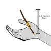 Set of 3 Brown Plastic Toy Katana Swords with Removable Sheath for 6-8 Inch Action Figures view 2