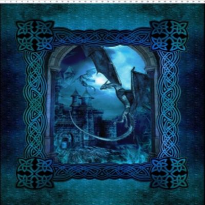 In The Beginning Dragons - Blue Fury Digital by Jason Yenter 1DRG2 Blue Dragon Panel