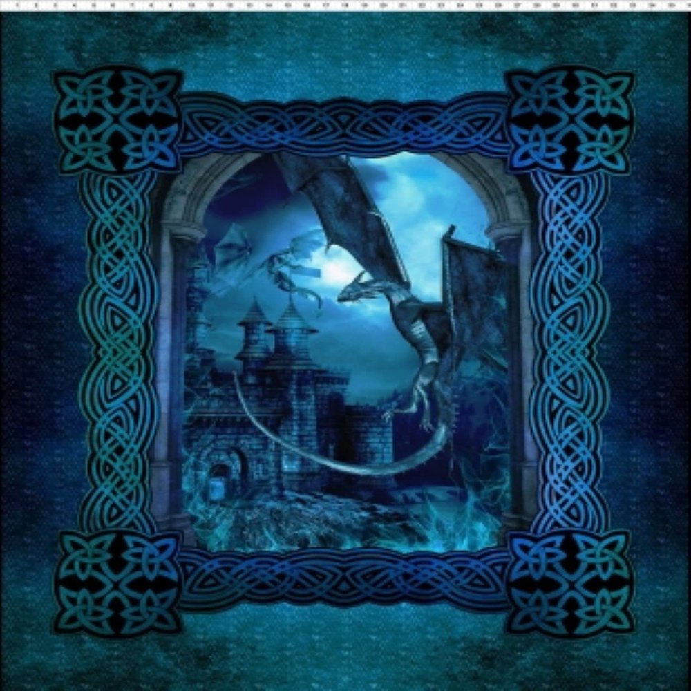 In The Beginning Dragons - Blue Fury Digital by Jason Yenter 1DRG2 Blue Dragon Panel