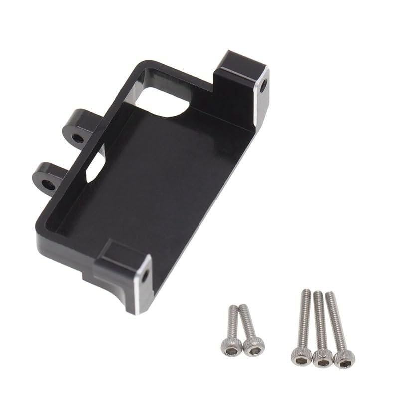 Metal Servo Mount Bracket Upgrade Parts for 1/24 RC Crawler Axial SCX24 90081 AXI00002 Spare Accessories ( Color : Black )