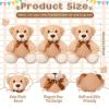 Zhanmai 12 Pcs 14 Inch Valentine's Day Bear Stuffed Animal Bulk Gifts Bulk Soft Plush Stuffed Bear for Bridal Anniversary Centerpiece Baby Shower Party Favor view 3