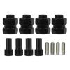 4Pcs Metal Extended 7MM Hex Wheel Hubs Combiner +4MM for AXIAL SCX24 90081 AXI00001 1/24 RC Crawler Car Upgrade Parts ( Color : Black ) view 1