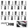 50 Pieces HobbyPark Universal RC Body Clips with Pull Tabs Car Clips R Clips for All 1/10 1/12 Scale Redcat HPI Himoto HSP Exceed RC Car Parts Truck Buggy Shell Replacement,Black view 1