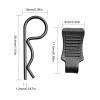 50 Pieces HobbyPark Universal RC Body Clips with Pull Tabs Car Clips R Clips for All 1/10 1/12 Scale Redcat HPI Himoto HSP Exceed RC Car Parts Truck Buggy Shell Replacement,Black view 2