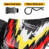 50 Pieces HobbyPark Universal RC Body Clips with Pull Tabs Car Clips R Clips for All 1/10 1/12 Scale Redcat HPI Himoto HSP Exceed RC Car Parts Truck Buggy Shell Replacement,Black view 4