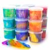 24 Pack Mini Slime, Galaxy Slime Party Favors, Stretchy Slime Kit for Classroom Prizes, Christmas Stocking Stuffers, Goodie Bag Stuffers,Easter Basket Stuffers for Kids Boys Girls 5-12 view 1
