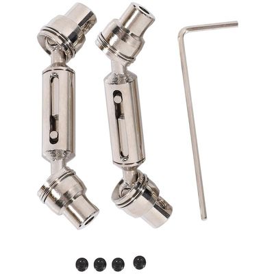 Greendhat Ural Truck RC Car Spare Parts Metal Front Rear Drive Shaft for Henglong WPL Ural B36 B16 C14 C24 B24 ( Color : Silver )