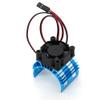 Pasotim for A959-B 144001 124019 RC Car Aluminum Motor Heatsink Cover with Cooling Fan for 540 550 3650 Motor,1 view 1