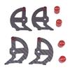 Carbon Fiber RC Car Wheel Tire Balance Nut for 1/8 1/10 1/12 Off-Road On-Road Touring RC Car Parts view 1