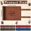 Sadnyy 4 Pcs Dice Mat Tray Rolling Mat with Zipper PU Leather Folding Scroll Bag Holder Polyhedral Dice Storage Table Christmas Game Accessories, Black Red Blue Brown view 2
