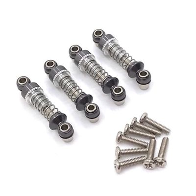 4Pcs Metal Damper for 284131 K969 K979 K989 K999 P929 P939 1/28 RC Car Upgrade Parts,Gray