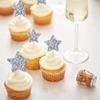30 PCS Silver Little Star Cupcake Toppers Glitter Twinkle Star Cupcake Picks Bridal Shower Cake Decorations for Wedding Engagement Baby Shower Kids Birthday Party Supplies Mixed Size view 3