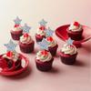 30 PCS Silver Little Star Cupcake Toppers Glitter Twinkle Star Cupcake Picks Bridal Shower Cake Decorations for Wedding Engagement Baby Shower Kids Birthday Party Supplies Mixed Size view 4