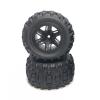 Greendhat 4Pcs Rubber Tire Tyre Wheel for MJX Hyper Go H16H H16H H16E H16P 1/16 RC Car Upgrade Parts Spare Accessories ( Color : Black ) view 4