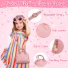 Learn2M Play Purse for Little Girls Ages 3-6, My First Purse Toy with Handbag, Makeup Set, Sunglasses, Smartphone, Wallet, Car Keys, Credit Cards and Fake Money view 3