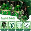 BkeeCten Disposable Plastic Table Cover - 3-Packs(54x108 Inch) Reptile Swamp Tablecloth Disposable Waterproof Plastic Rectangle Table Cover Player Sports Tablecloth Birthday Party Decoration Supplies view 4