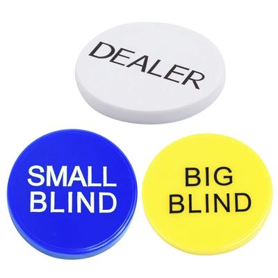 VANZACK Gambling Chips Poker Chip Markers 3pcs Bingo Counting Chips for Poker Games Learning