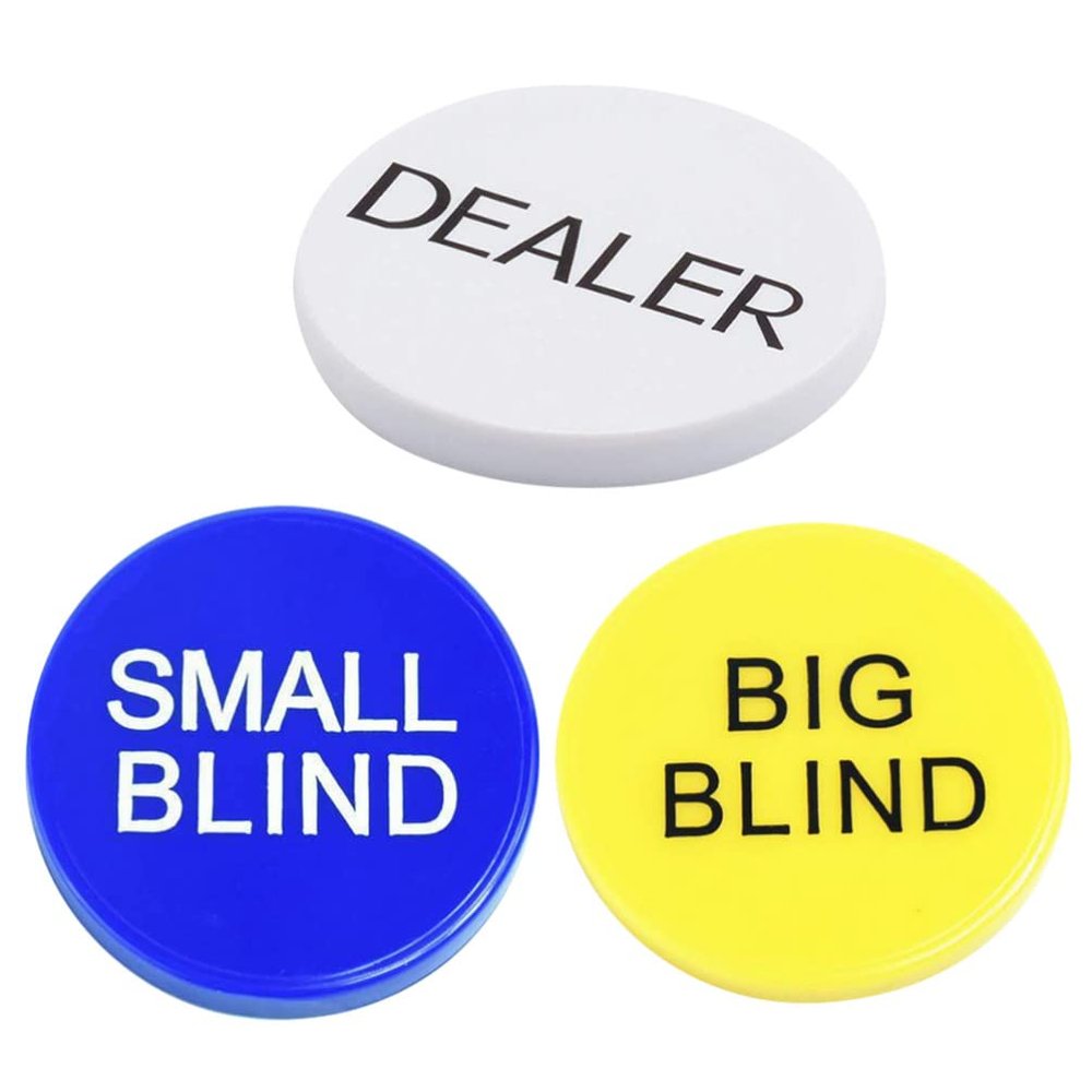 VANZACK Gambling Chips Poker Chip Markers 3pcs Bingo Counting Chips for Poker Games Learning
