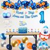 First Trip Around the Sun Birthday Decorations 1st Space Birthday Party Supplies with Cake&Cupcake Topper, Banner, Balloons Garland Arch Kit, Rocket, Astronaut,UFO Decor, 126 Pcs view 2