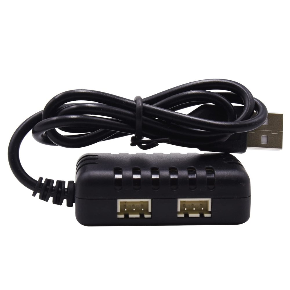 Blomiky 2-in-1 2S 7.4V 1000mA Li-ion/Li-po Battery Balance Charger Cable for RC Boat Airplane Helicopter Trucks Cars 2S Lipo Battery 7.4V 1 to 2