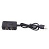 Blomiky 2-in-1 2S 7.4V 1000mA Li-ion/Li-po Battery Balance Charger Cable for RC Boat Airplane Helicopter Trucks Cars 2S Lipo Battery 7.4V 1 to 2 view 3