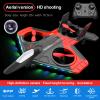 GoolRC RC Plane, 2.4GHz RC Plane with 480P HD Camera 360?Tumbling One Key Return LED Lights Drone Plane Quadcopter Foam RC Plane Prefect Gift for and Adults view 2