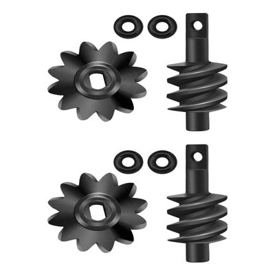 2T/12T Steel Overdrive Gears Fit for Axial SCX24, Gear Overdrive Worm Differential Steel Gear, 2 Set