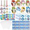 Funrous 192 PCS Christmas Party Favors Stationery Set Kids - Winter Holiday Classrooms Exchange Gifts Reward Prizes Bulk - Including Pencils, Notebooks, Eraser, Sticker(Snowflake) view 1