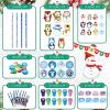 Funrous 192 PCS Christmas Party Favors Stationery Set Kids - Winter Holiday Classrooms Exchange Gifts Reward Prizes Bulk - Including Pencils, Notebooks, Eraser, Sticker(Snowflake) view 3