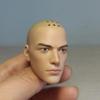 1/6 Scale Male Head Sculpt, Holy Monk Bald Head Carved for 12'' Soldier Action Figure Body Doll Collection (E) view 2