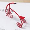 COHEALI Toy Model Tricycle Fairy Simulated Furniture Figurine Home/ Garden Housue House Mini Decoration Accessory Doll Dollhouse Lightweight Red Iron Adornment Bike Desk Friends Shop view 2