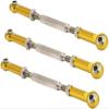 GORHLady RC Car Turnbuckle Rod, Adjustable Turnbuckle Rod Linkage, 88mm Push Rod Durable RC Truck 1/10 1/8 RC Buggy for RC Car Model-Golden view 3