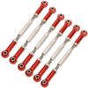 GORHLady RC Car Turnbuckle Rod, Adjustable Turnbuckle Rod Linkage, 88mm Push Rod Durable RC Truck 1/10 1/8 RC Buggy for RC Car Model-Red view 2