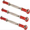 GORHLady RC Car Turnbuckle Rod, Adjustable Turnbuckle Rod Linkage, 88mm Push Rod Durable RC Truck 1/10 1/8 RC Buggy for RC Car Model-Red view 3