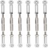 GORHLady RC Car Turnbuckle Rod, Adjustable Turnbuckle Rod Linkage, 88mm Push Rod Durable RC Truck 1/10 1/8 RC Buggy for RC Car Model-Silver view 1
