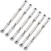 GORHLady RC Car Turnbuckle Rod, Adjustable Turnbuckle Rod Linkage, 88mm Push Rod Durable RC Truck 1/10 1/8 RC Buggy for RC Car Model-Silver view 2