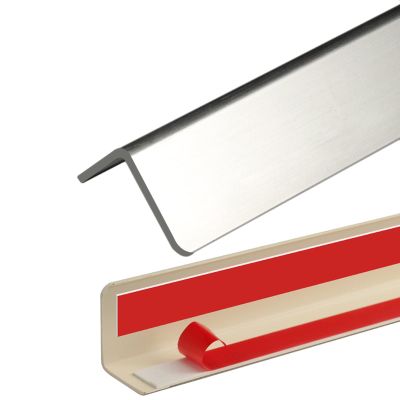 LXLZYXSF Self-Adhesive Wall Edge Trim Strip Corner Guard w/Tape, PVC Anti-Collision Corner Protector for Playroom Hallway, 1.4" Wings (Color : B, Size : 130cm/51inch L)