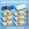 Play Money Set for Kids, Fake Pretend Cash  Looks Real, Best Toy Currency for Fun and Learning  Kit Includes: Bills, Coins, Credit Card, and Checkbook view 3