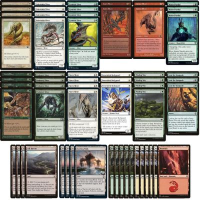 Tier 1 Naya Sliver Pauper Deck - Red Green White - Custom Built - Magic The Gathering - MTG - 60 Card