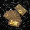 Jayiaine Tarot Cards Deck, Water Proof with Guidebook Divination Cards, 80 Fortune Telling Game Set for Family Reunion Beginners Expert Readers for Christmas Birthday, Black view 2