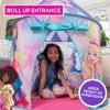 Barbie Pop Up Castle - Dreamtopia Pink Princess Play Tent for Kids | Folds Into Carrying Case - Sunny Days Entertainment view 2