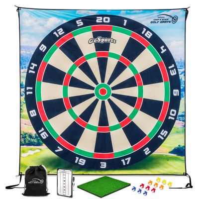 GoSports Chip N' Stick Golf Games with Chip N' Stick Golf Balls - Giant Size Targets with Chipping Mat - Choose Classic, Darts or Islands