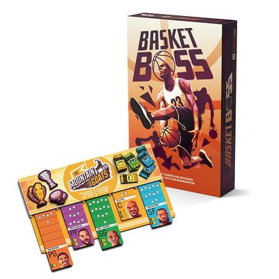Basketboss - Strategy - Auction Board Game - Sports Board Game - 2-5 Players - 40 Minutes Play Time