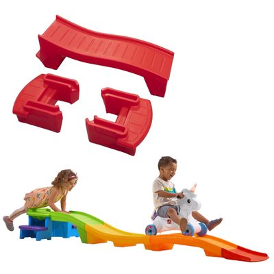 Step2 Unicorn Up & Down Roller Coaster and Farther & Faster Coaster Track Expansion Pack Second Edition, Kids Ride on Toy, Push Car, Indoor/Outdoor Playset, 3 Feet of Track, Toddlers 2-5 Years Old